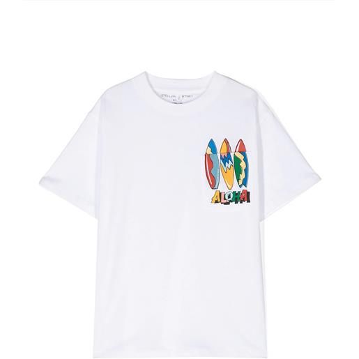 Stella McCartney kids t-shirt in cotone bianco
