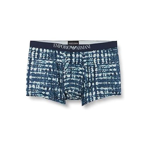 Emporio Armani underwear trunk exotic print, boxer uomo, multicolore (coconut print), l