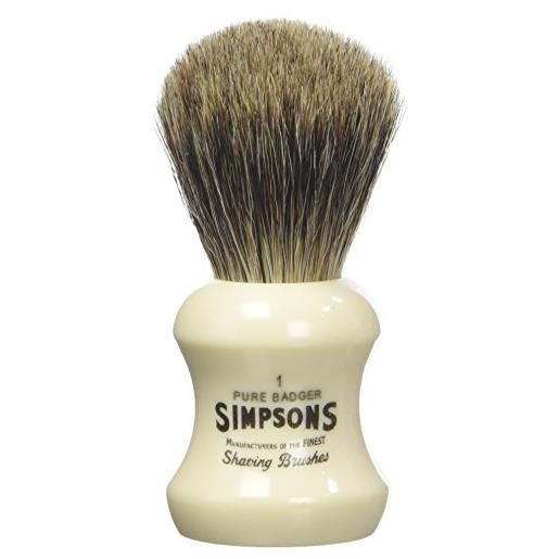 Simpson Shaving Brushes pennello da barba eagle 1 pure badger