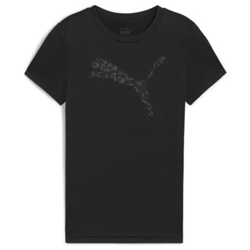 PUMA train favorite tee g - magliette ragazze, PUMA black, 128-682718