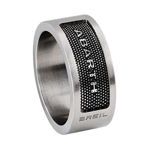 Breil anello collezione abarth 002 in acciaio per uomo