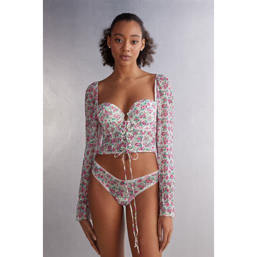 Intimissimi bustier anna a manica lunga life is a flower floreale