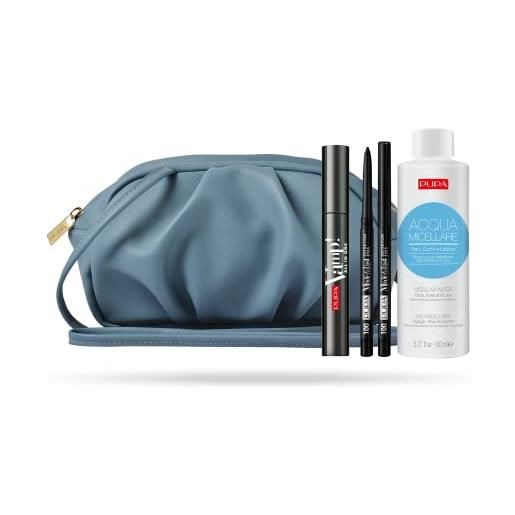Pupa milano kit mascara vamp!All in one 9 ml + made to last definition eyes 0,35 g + acqua micellare 150 ml o. S. 