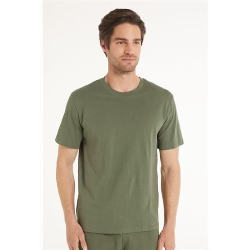Tezenis t-shirt basic ampia in cotone uomo verde