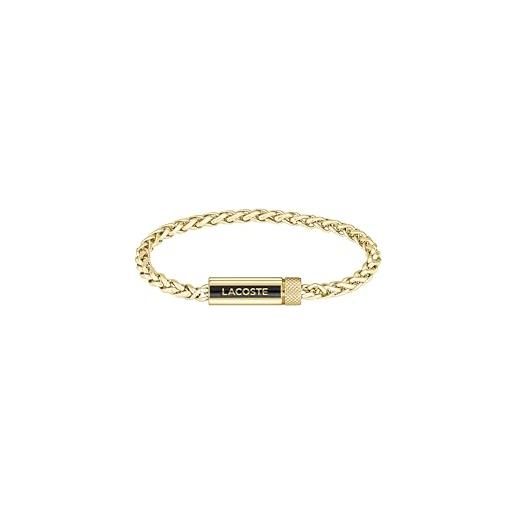 Lacoste braccialetto a catena da uomo collezione spelt oro giallo - 2040338