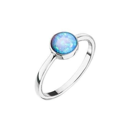 Evolution Group anello silver ring with blue opal 15001.3 lt. Blue - circuit: 58 mm seg0607-58 marca, estándar, metallo non prezioso, nessuna pietra preziosa