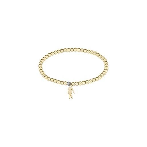 Lacoste braccialetto di perline da donna collezione orbe oro rosso - 2040334