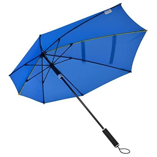 Impliva stormaxi ombrello arodinamico storm - apertura mano - windproof - ø 92 cm - cobalto blu