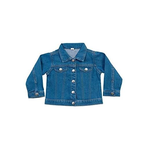 ATELIER DEL RICAMO giubbino jeans baby rocks denim jacket (6/12 mesi)