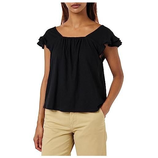 United Colors of Benetton t-shirt 33cmd1043, nero 100, s donna