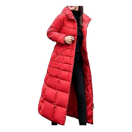 N\C nc women's winter big fur collo con cappuccio signore giù giacca imbottita addensare caldo impermeabile lungo cappotto di moda parka slim (color: colour h, size: m)