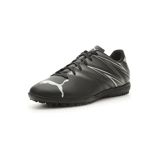 PUMA attacanto turf trainer, scarpe da ginnastica uomo, nero argento nebbia, 46.5 eu