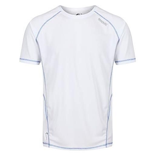 Regatta virda ii' t-shirt a maniche corte ad asciugamento rapido per attività sportive, t-shirts/polos/vests uomo, white, xxl