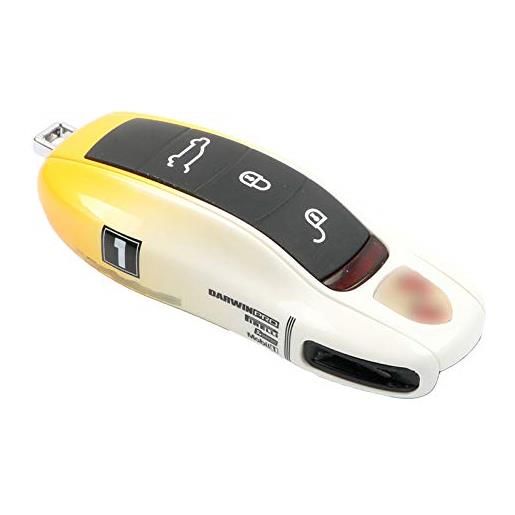 Kwak's funda para llave de coche, compatible con porsche 911 cayenne 918 cayman macan panamera boxster, funda para llave de coche de color degradado-giallo, tipo a