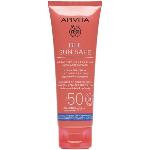 Amicafarmacia apivita bee sun safe hydra fresh latte solare spf50 viso corpo 100ml