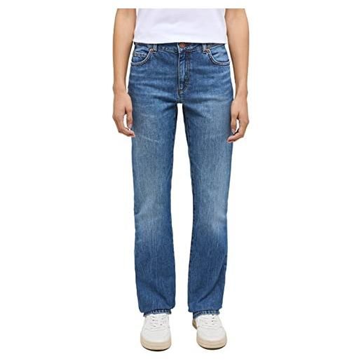 Mustang style crosby relaxed straight jeans, blu (blu medio 582), 27w / 30l donna