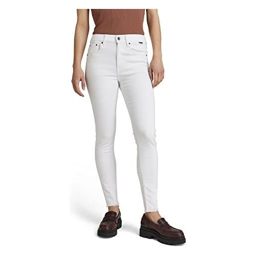 G-STAR RAW women's 3301 skinny ankle jeans, bianco (white d21291-c267-110), 28w / 32l
