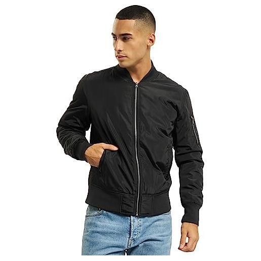 Urban Classics 2-tone bomber jacket, nero (blk/blk), xl uomo