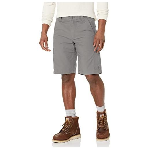 Carhartt rugged flex relaxed fit ripstop cargo work short pantaloncini utili da lavoro, brown, 32w uomo
