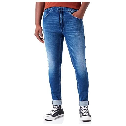 Replay milano jeans, 007 blu scuro, 31 w/32 l uomo