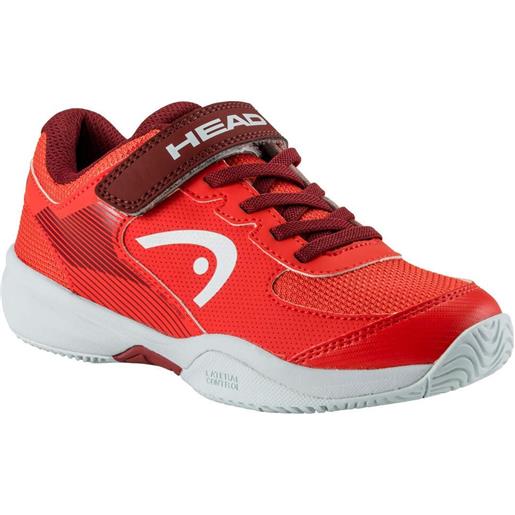 Head scarpe da tennis bambini Head sprint velcro 3.0 - orange/dark red