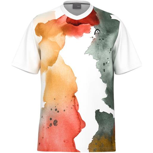 Head maglietta per ragazzi Head boys vision topspin t-shirt - print vision/orange alert