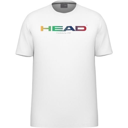 Head maglietta per ragazzi Head junior off court rainbow t-shirt - white