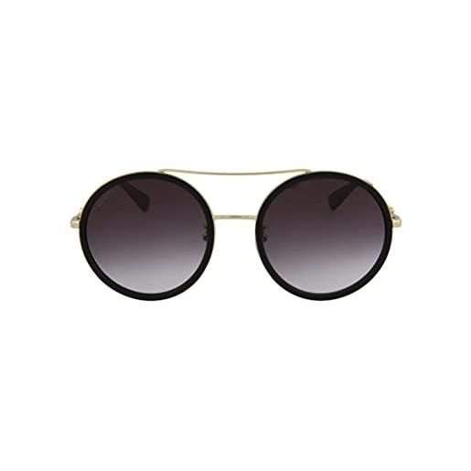 Gucci gg0061s 001 occhiali da sole, oro (gold/grey), 56 donna