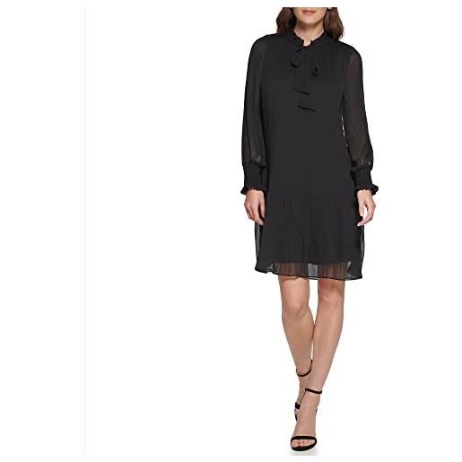 DKNY dd2g7489-blk-8 vestito, nero, 44 donna