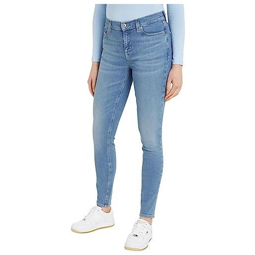 Tommy Jeans jeans donna nora skinny fit, blu (denim light), 32w / 34l