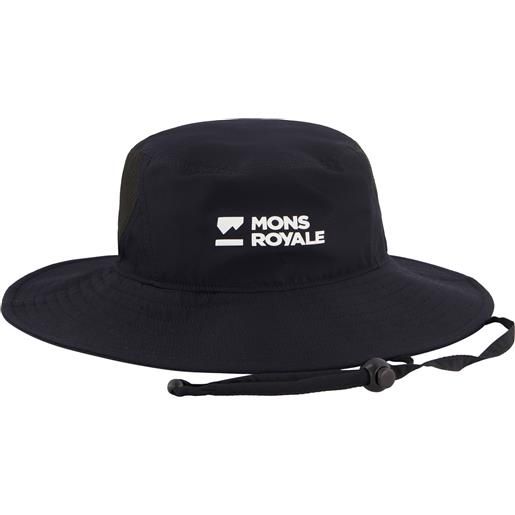 Mons Royale - cappello tecnico - velocity bucket hat black - taglia s\/m, l\/xl - nero