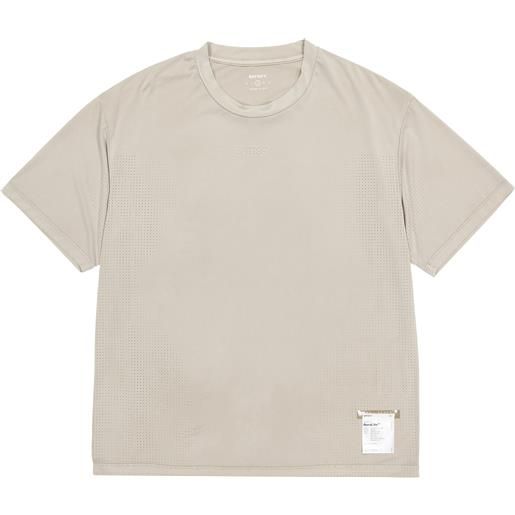 Satisfy - maglietta da corsa leggera e morbida - aura. Lite t-shirt dolomite per uomo in pelle - taglia s, m, l, xl - beige