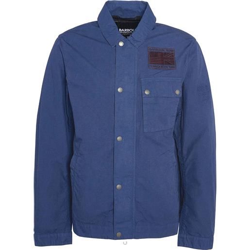 Barbour - giacca da uomo in cotone - intl workers casual washed cobalt per uomo - taglia s, m, l, xl - blu