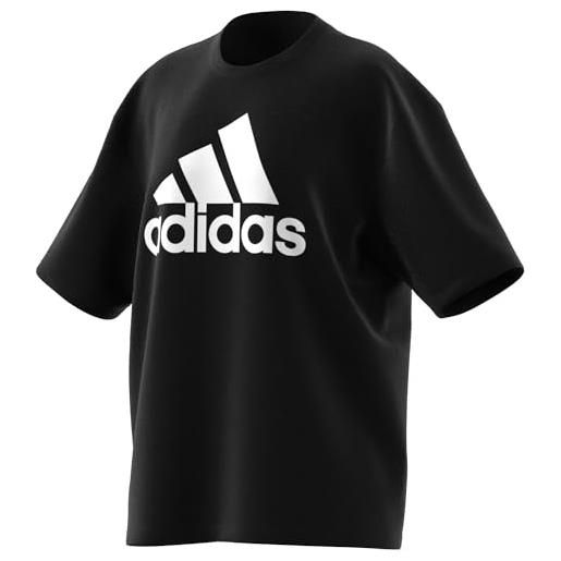 Adidas w bl bf tee, t-shirt donna, black/white, s