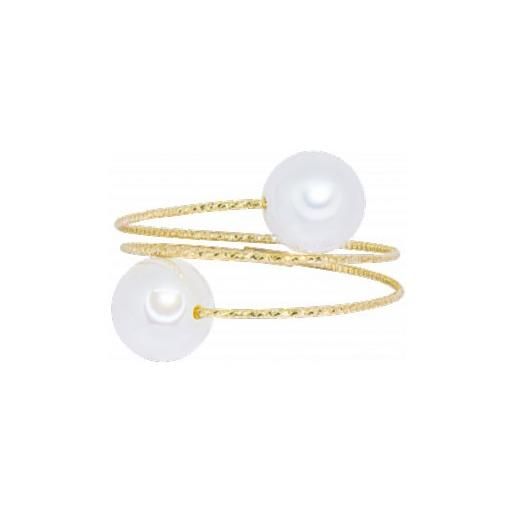MagicWire anello MagicWire in oro giallo con perle