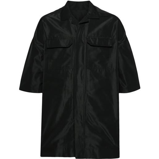 Rick Owens camicia magnum tommy oversize - nero
