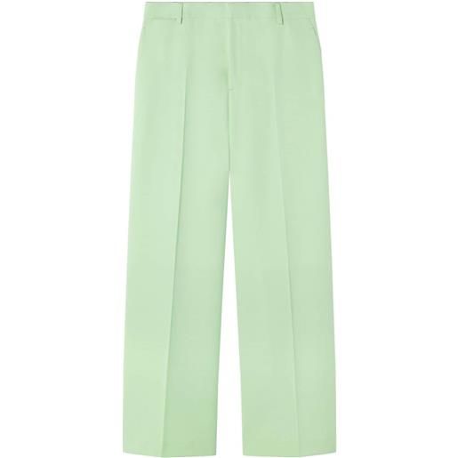 Versace pantaloni con apllicazione - verde