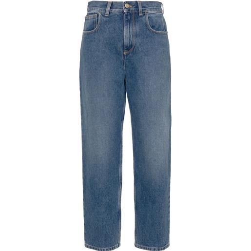 Moncler jeans dritti a vita media - blu