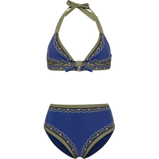 ETRO set bikini con stampa - blu