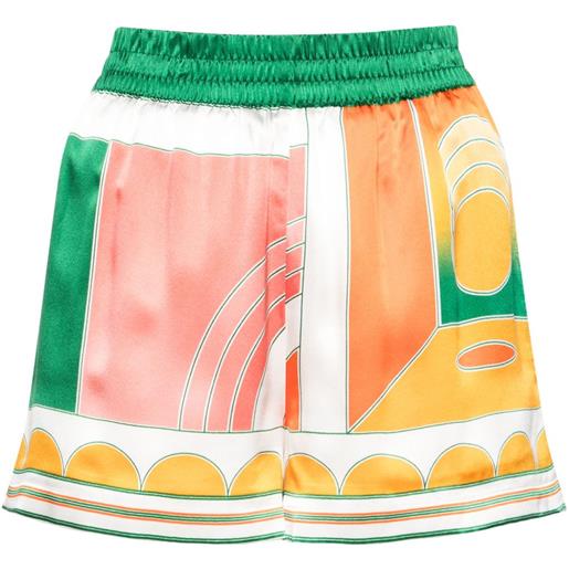 Casablanca shorts summer court - arancione