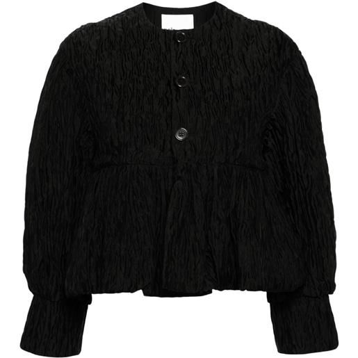 Noir Kei Ninomiya giacca con peplum - nero