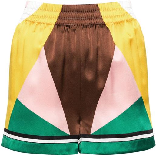 Casablanca shorts geometric casa sport - giallo