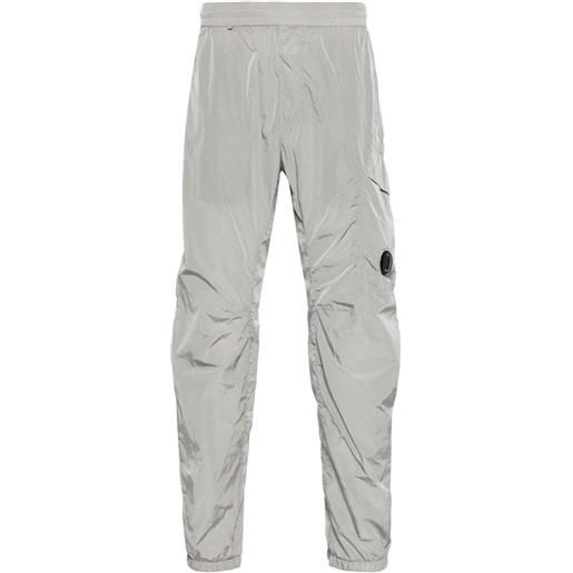 C.P. Company pantaloni sportivi con applicazione - grigio