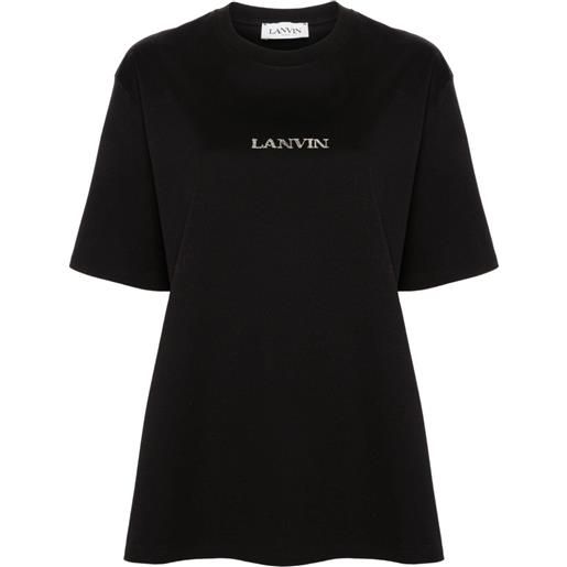 Lanvin t-shirt con ricamo - nero