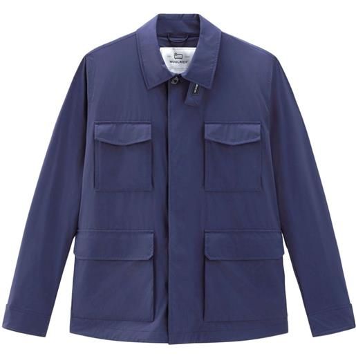 Woolrich giacca-camicia field - blu