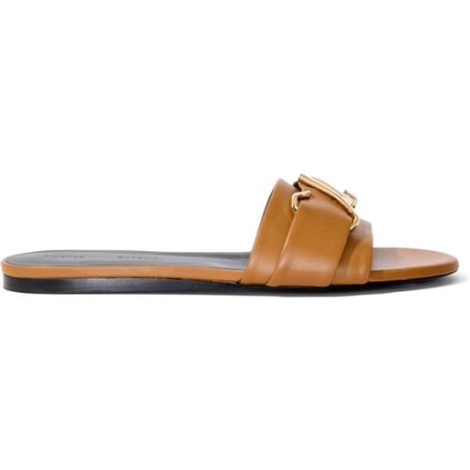 Proenza Schouler sandali monogram slide - marrone