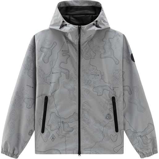 Woolrich giacca trail con stampa - grigio