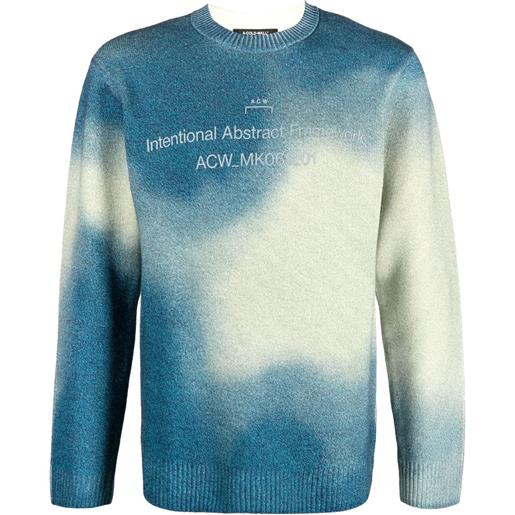 A-COLD-WALL* maglione girocollo con effetto sfumato - grigio