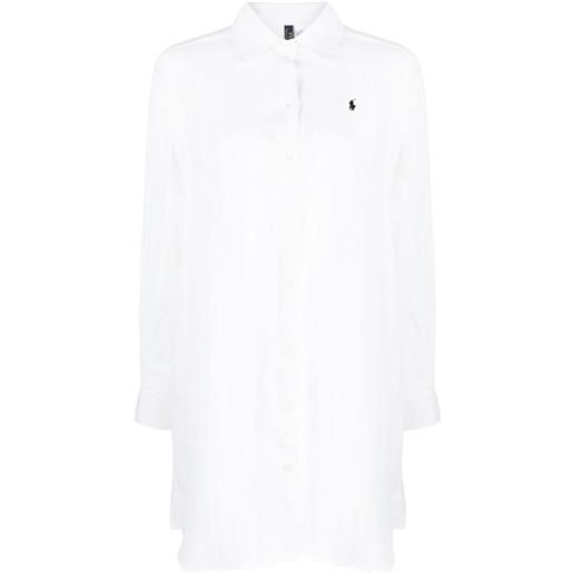 Polo Ralph Lauren camicia con ricamo - bianco