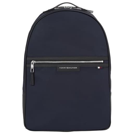 Tommy Hilfiger th urban nylon backpack am0am11835, zaini uomo, nero (black), os